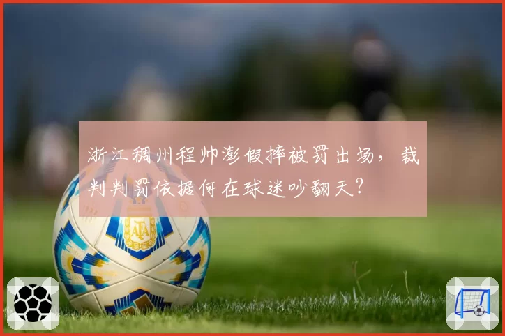 浙江稠州程帅澎假摔被罚出场，裁判判罚依据何在球迷吵翻天？